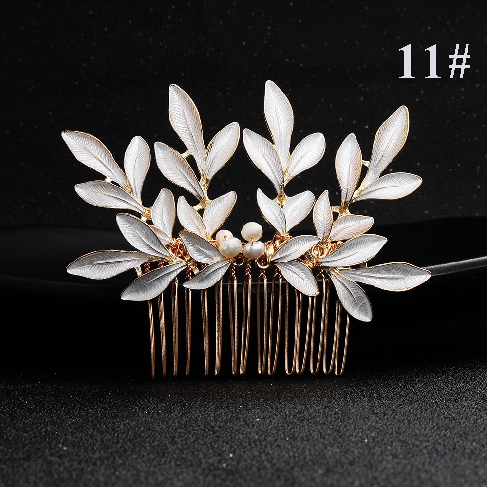 Handcrafted Vintage Pearl & Crystal Bridal Hair Comb Collection