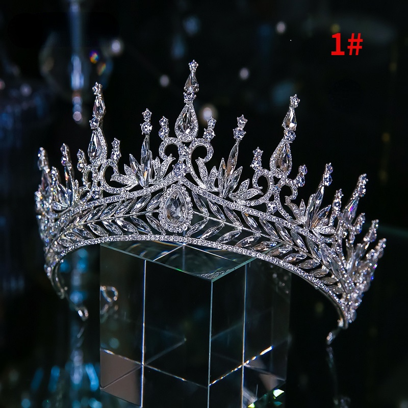 Luxurious Western-Style Alloy Bridal Tiara Crown