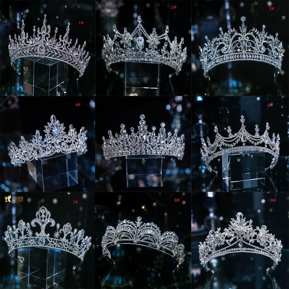Luxurious Western-Style Alloy Bridal Tiara Crown