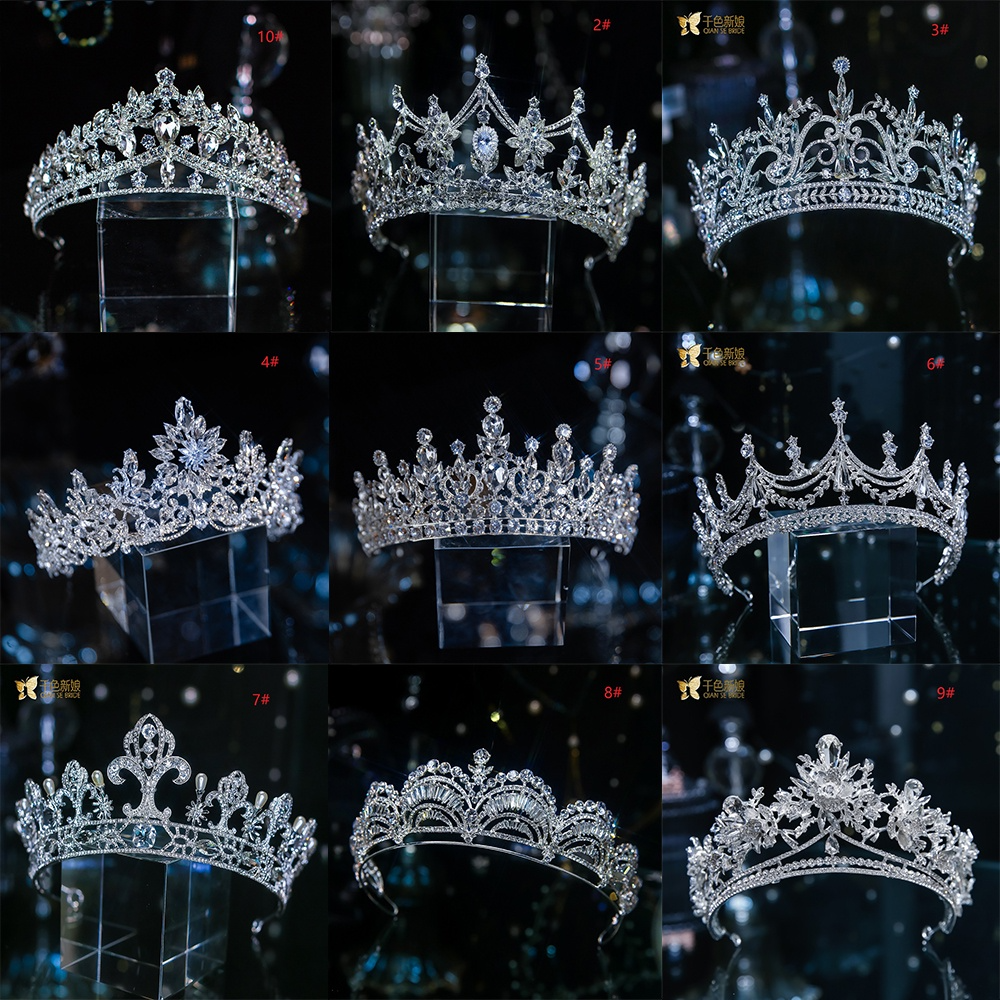 Luxurious Western-Style Alloy Bridal Tiara Crown