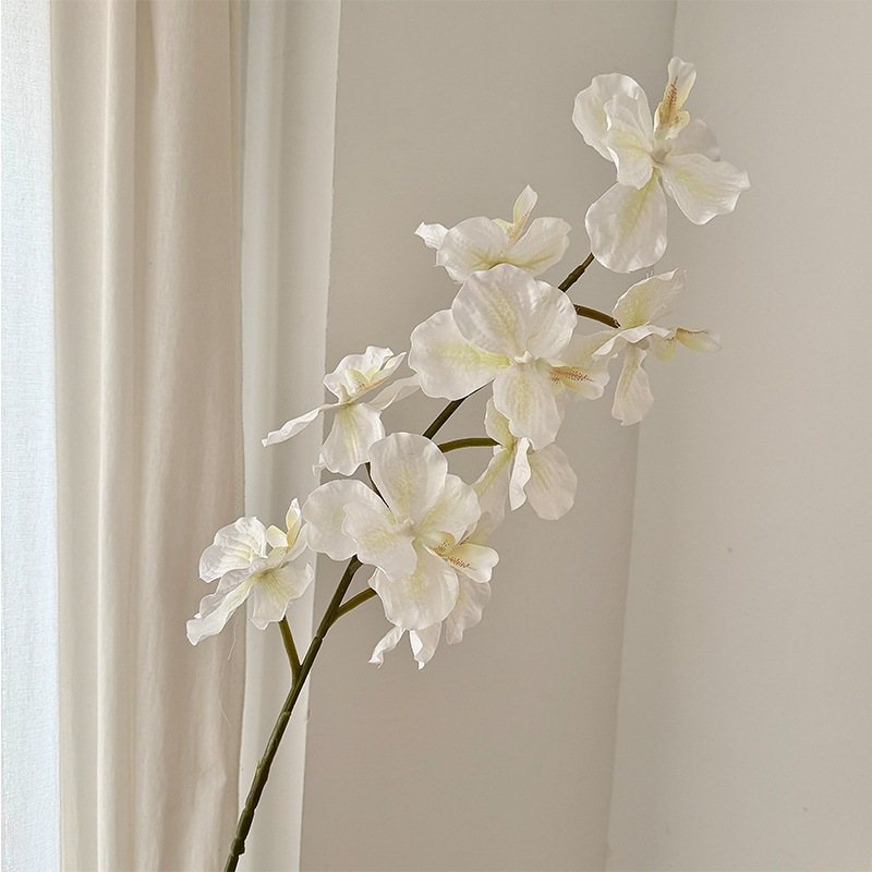 37" Artificial Silk Orchid Flower Stem (9 Blooms)