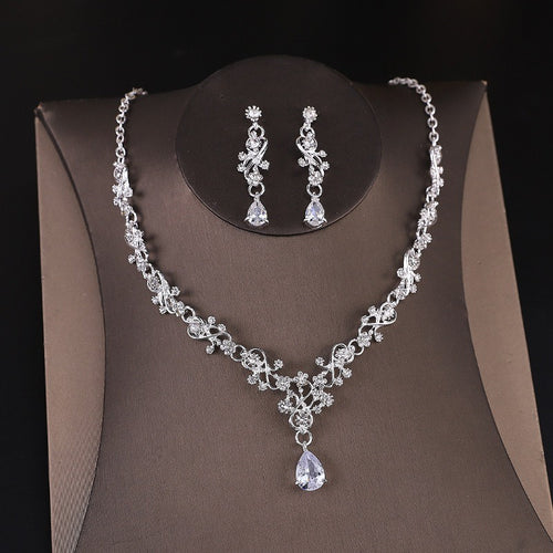 Exquisite Bridal Jewelry Set Collection (Necklace & Earrings)