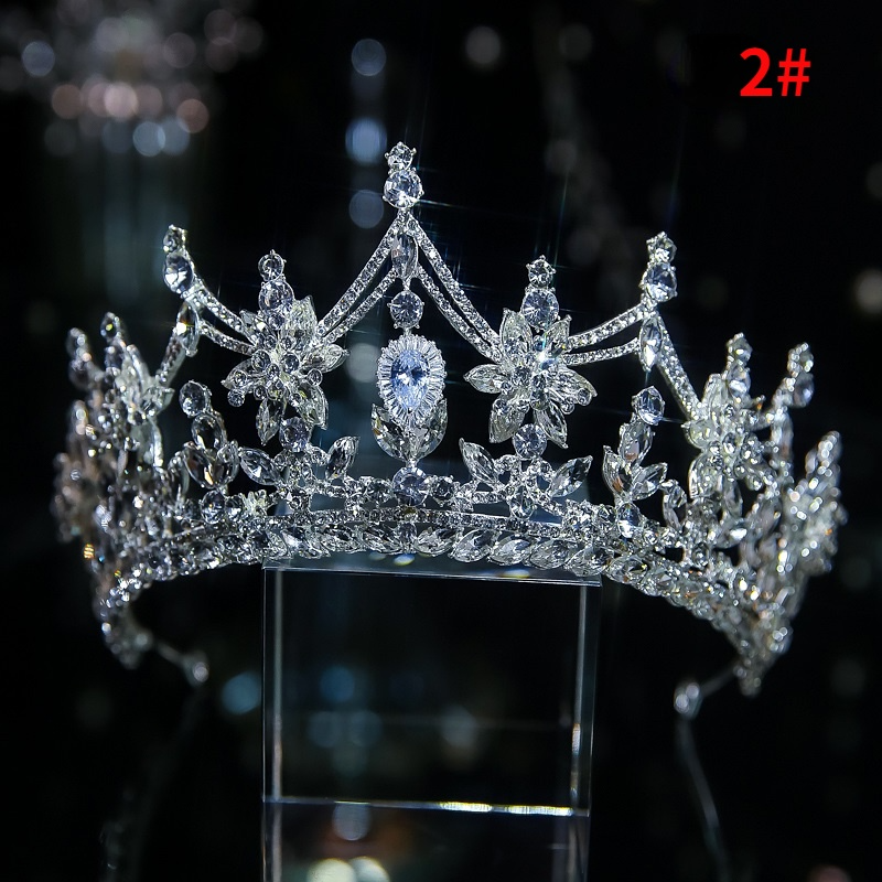 Luxurious Western-Style Alloy Bridal Tiara Crown