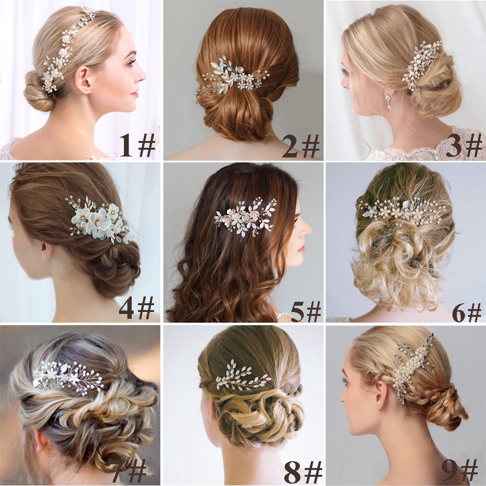 Handcrafted Vintage Pearl & Crystal Bridal Hair Comb Collection