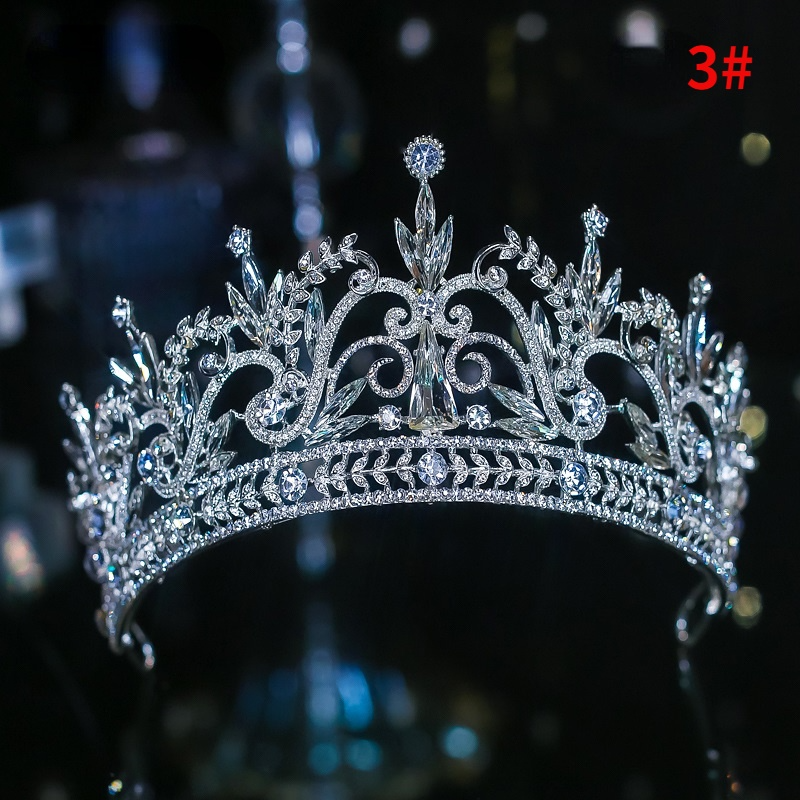 Luxurious Western-Style Alloy Bridal Tiara Crown
