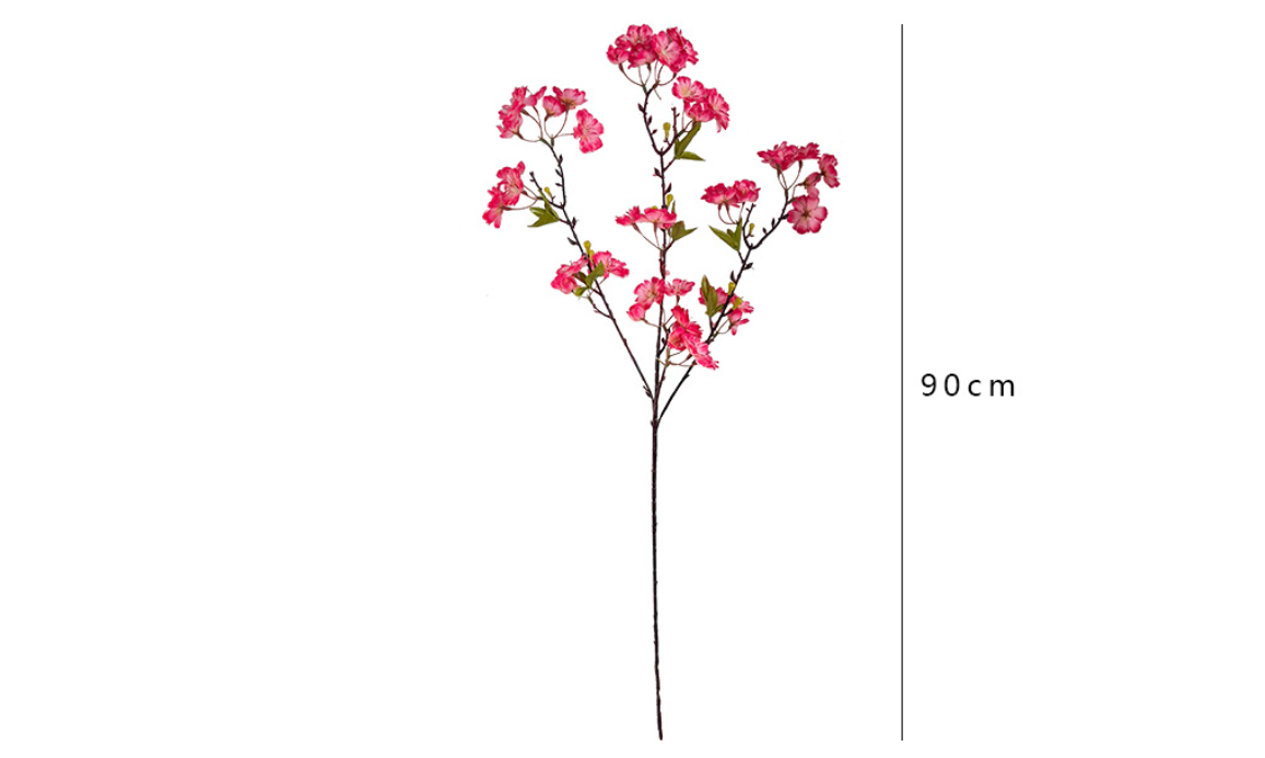 35.5" Artificial Silk Cherry Blossom Branch Spray