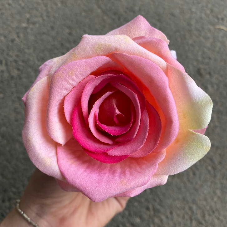8cm Velvet Silk Rose Flower Heads