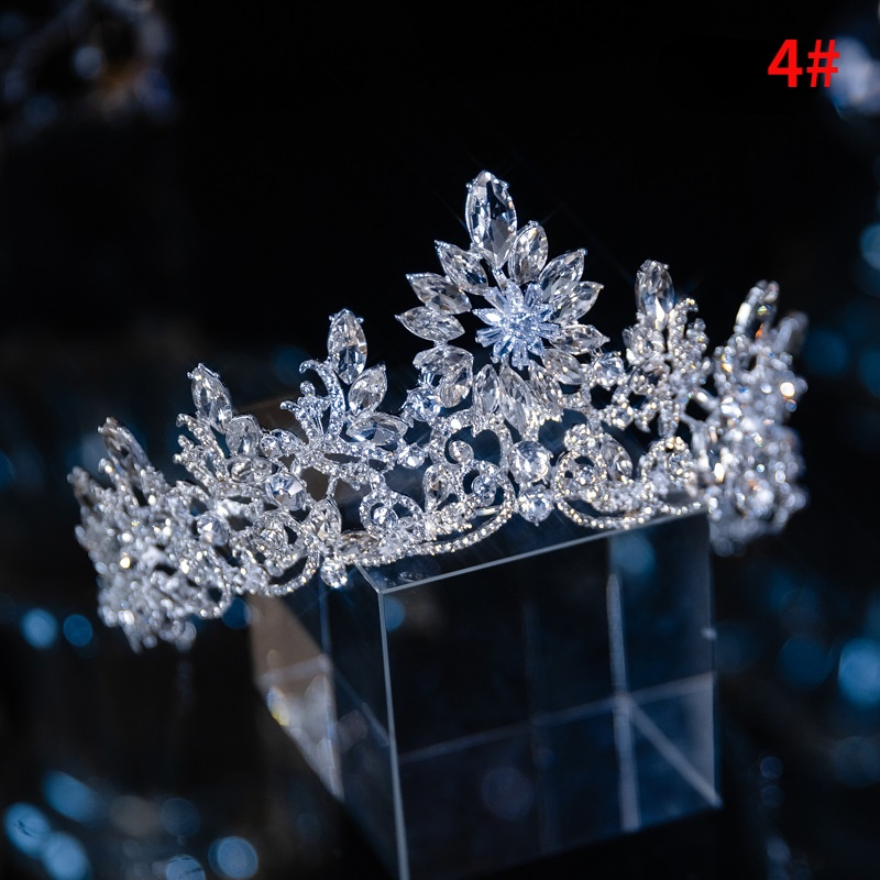 Luxurious Western-Style Alloy Bridal Tiara Crown