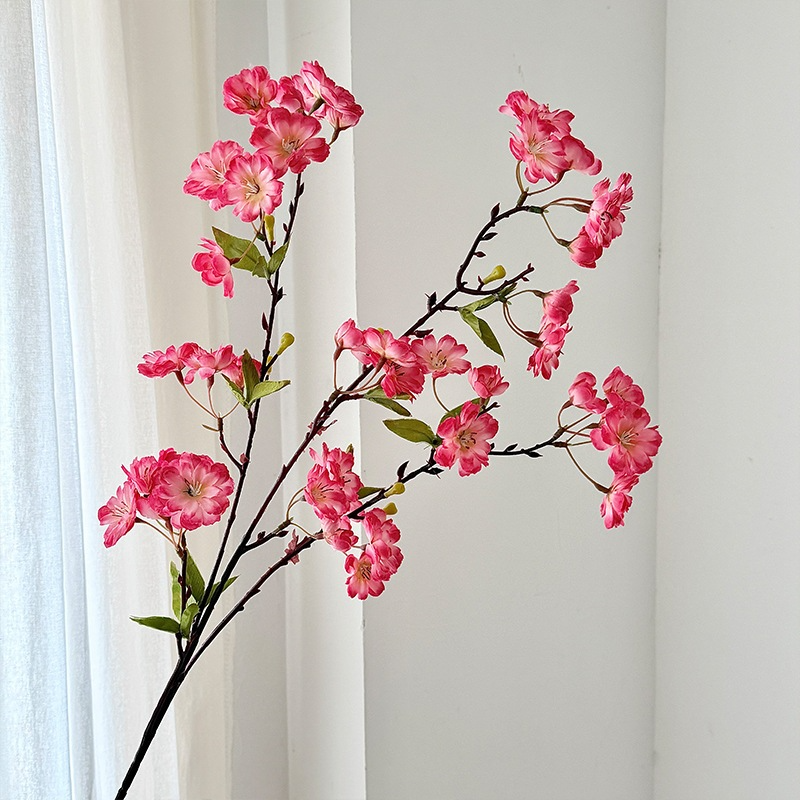 35.5" Artificial Silk Cherry Blossom Branch Spray