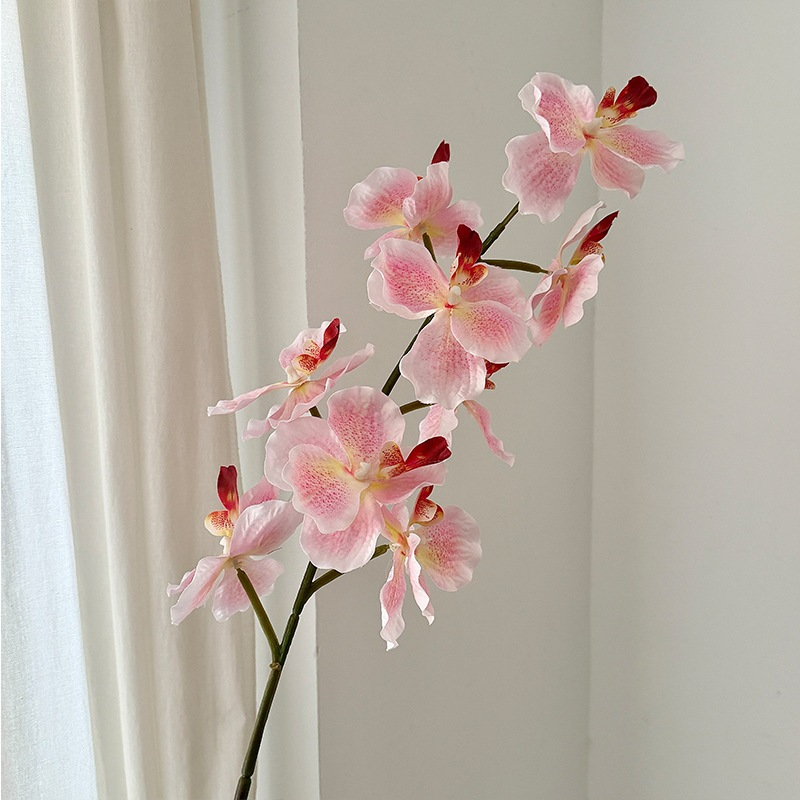 37" Artificial Silk Orchid Flower Stem (9 Blooms)