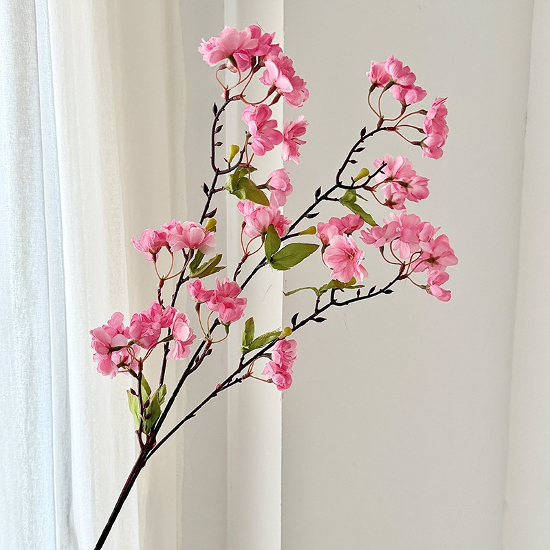 35.5" Artificial Silk Cherry Blossom Branch Spray