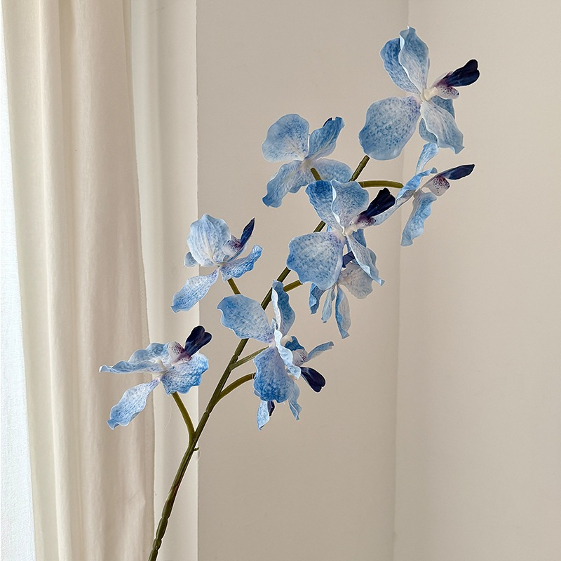 37" Artificial Silk Orchid Flower Stem (9 Blooms)