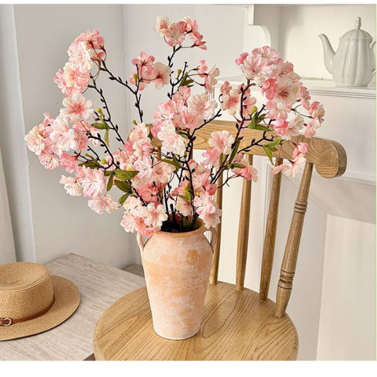 35.5" Artificial Silk Cherry Blossom Branch Spray