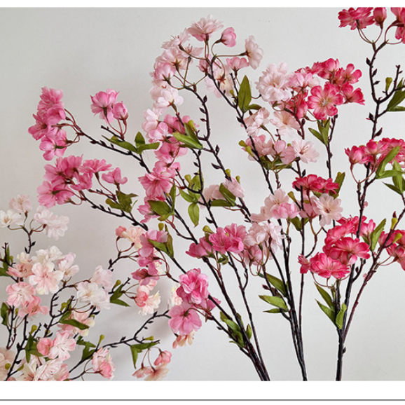 35.5" Artificial Silk Cherry Blossom Branch Spray
