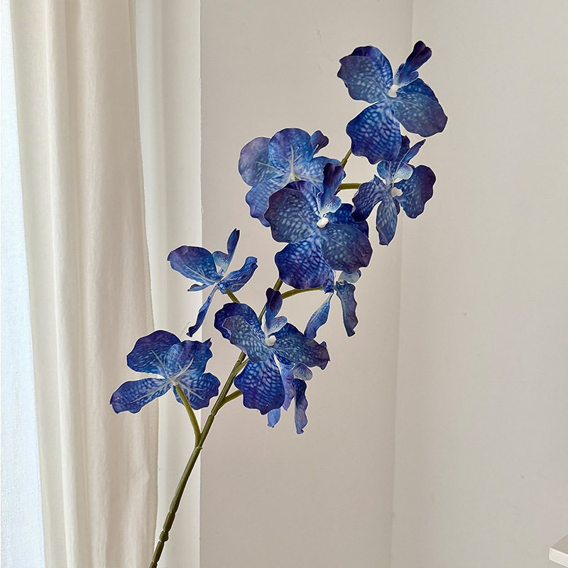 37" Artificial Silk Orchid Flower Stem (9 Blooms)