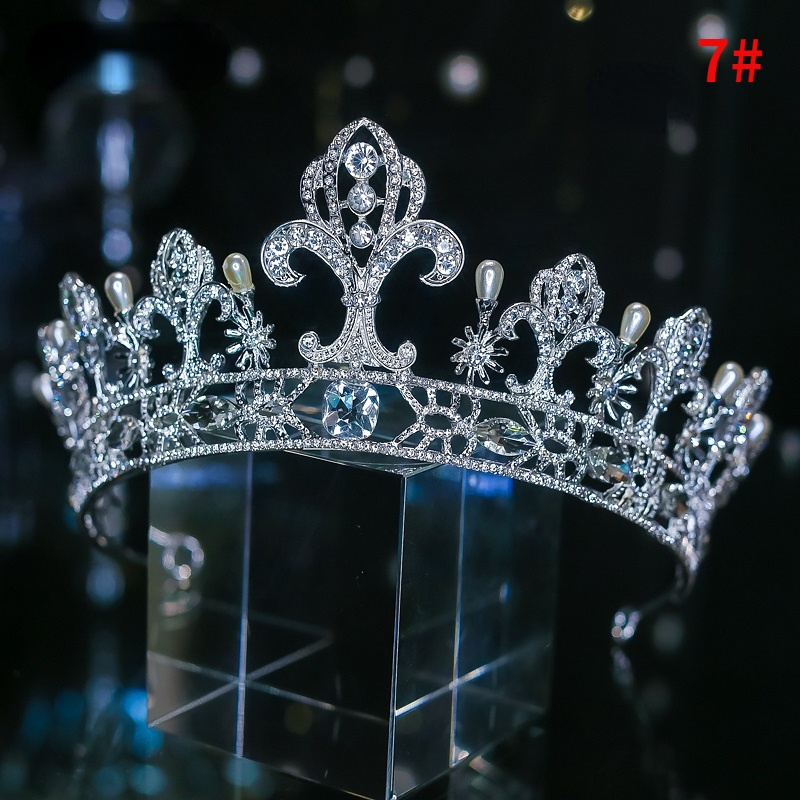 Luxurious Western-Style Alloy Bridal Tiara Crown