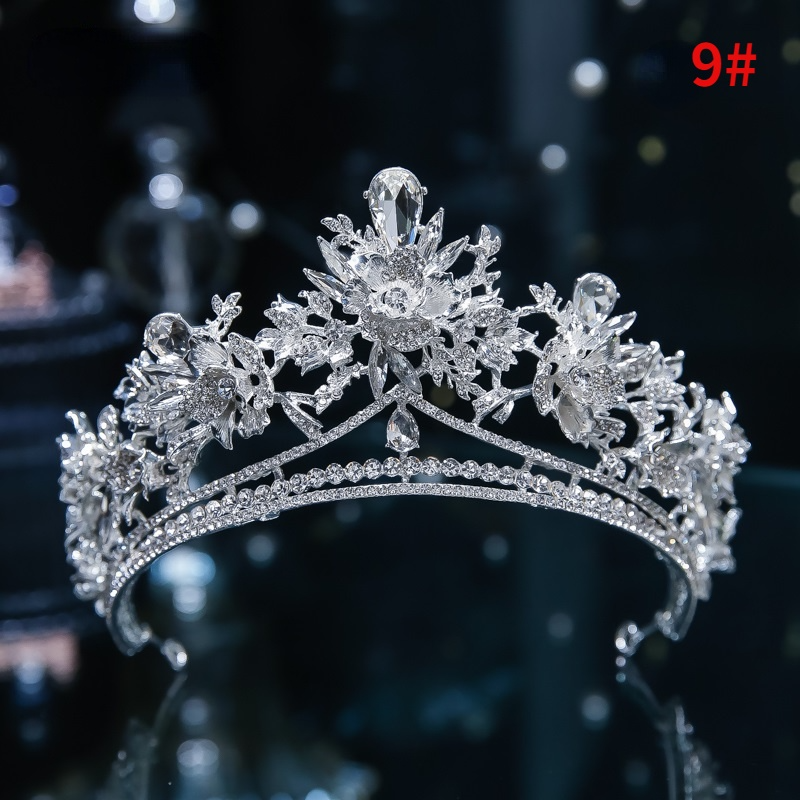 Luxurious Western-Style Alloy Bridal Tiara Crown