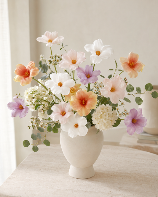 Real-Touch Open Bloom PU Tulip Stem