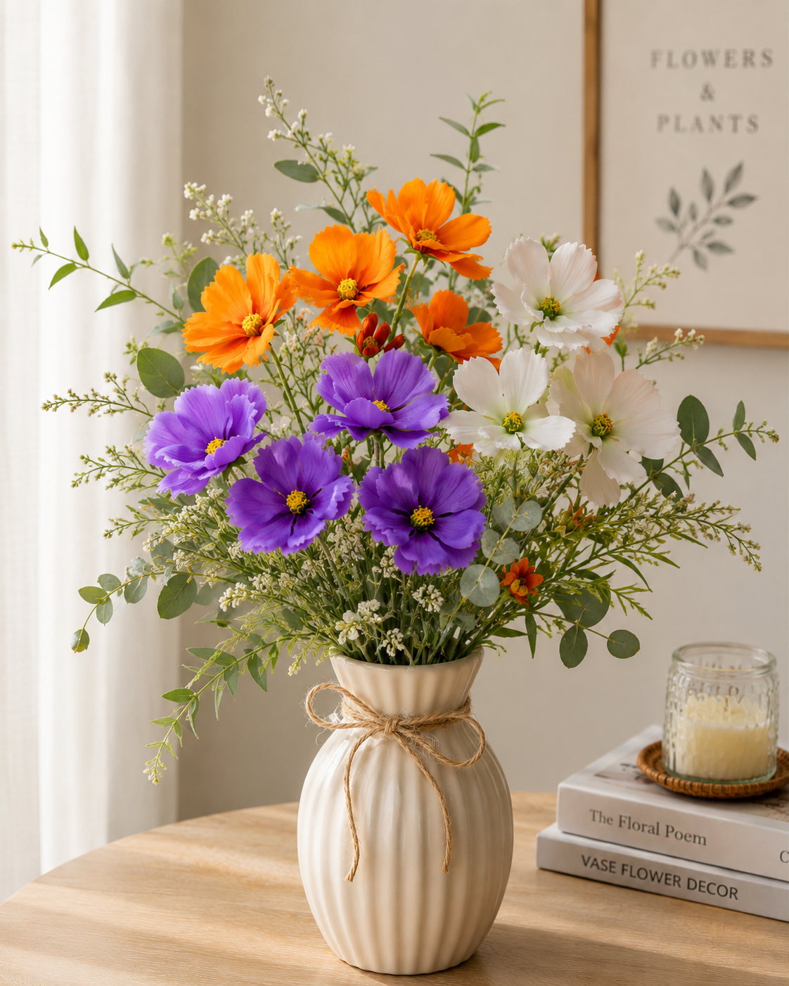 Lifelike Cosmos Silk Flower Stem | EternalBloom