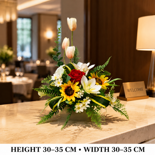 Pre-Arranged Luxury Silk Floral Basket Collection