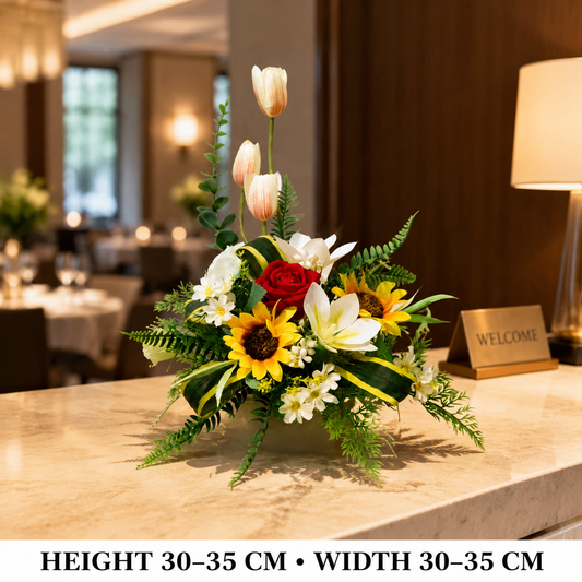 Pre-Arranged Luxury Silk Floral Basket Collection