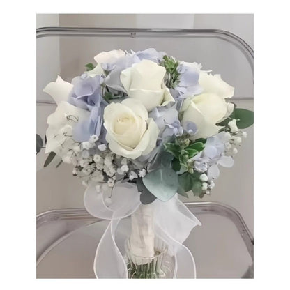 EternalBloom Elegant Faux Bridal Bouquets | High-End Custom Handmade Wedding Flowers for Brides & Bridesmaids