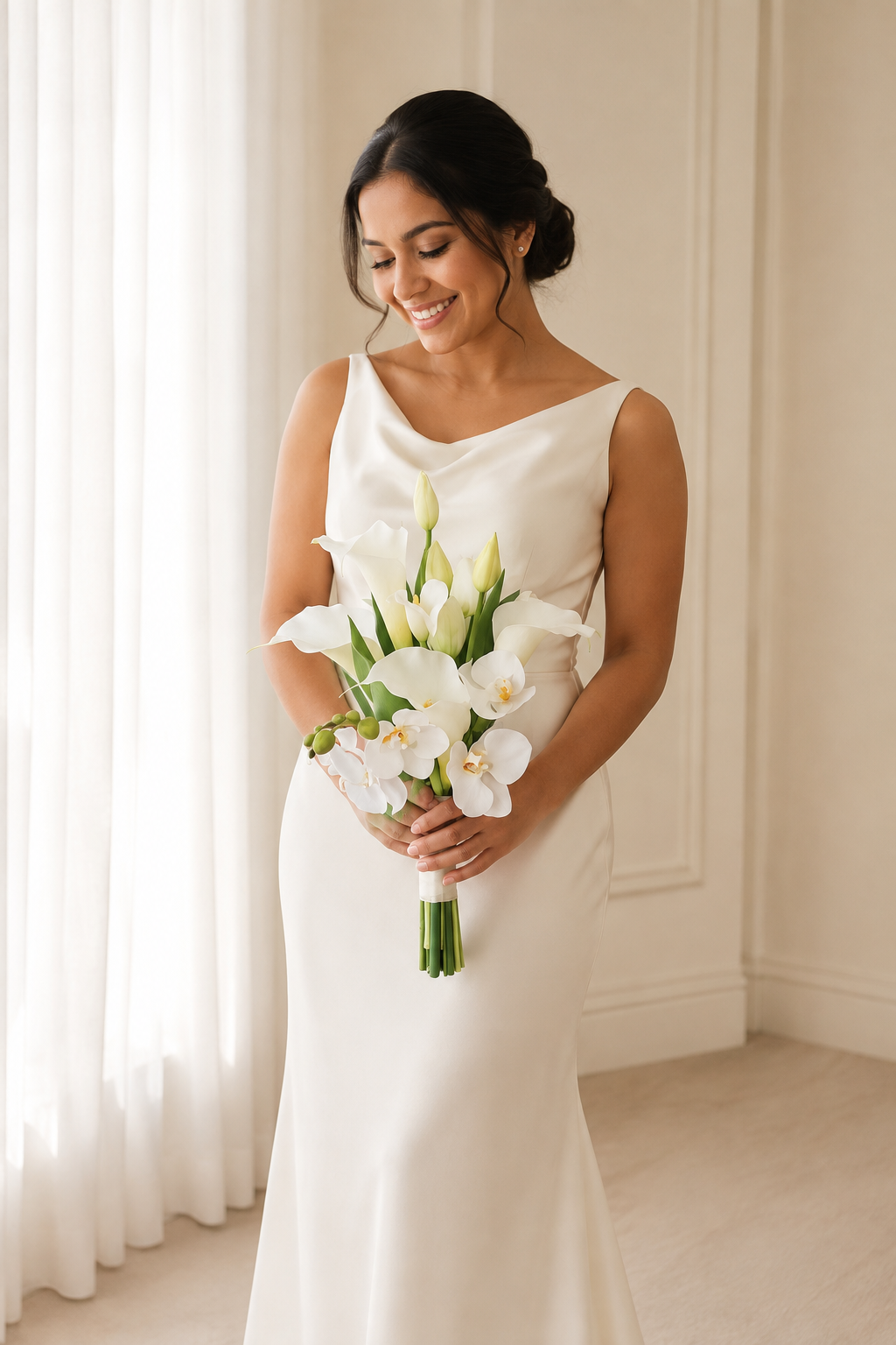 EternalBloom Elegant Faux Bridal Bouquets | High-End Custom Handmade Wedding Flowers for Brides & Bridesmaids