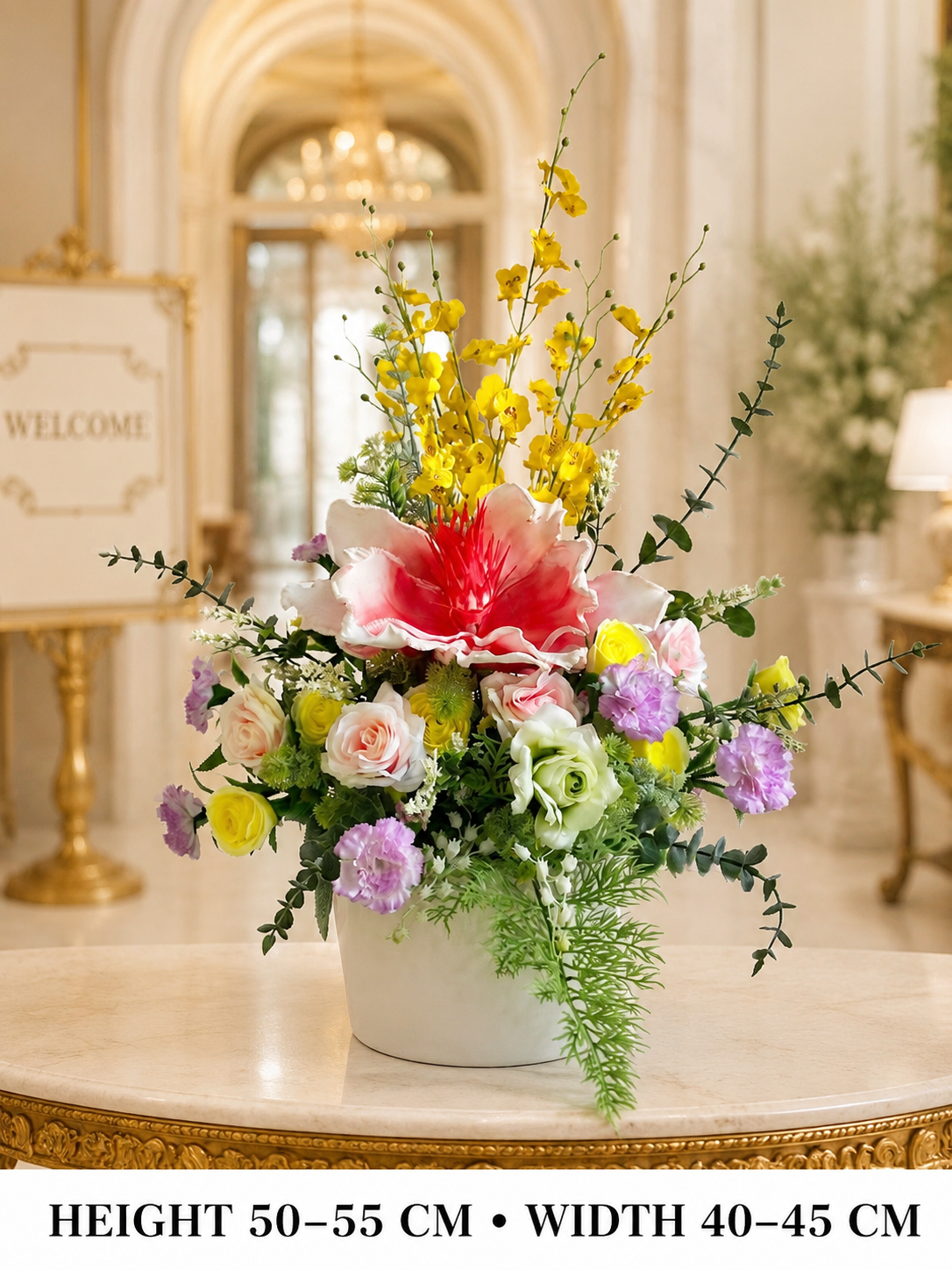 Pre-Arranged Luxury Silk Floral Basket Collection