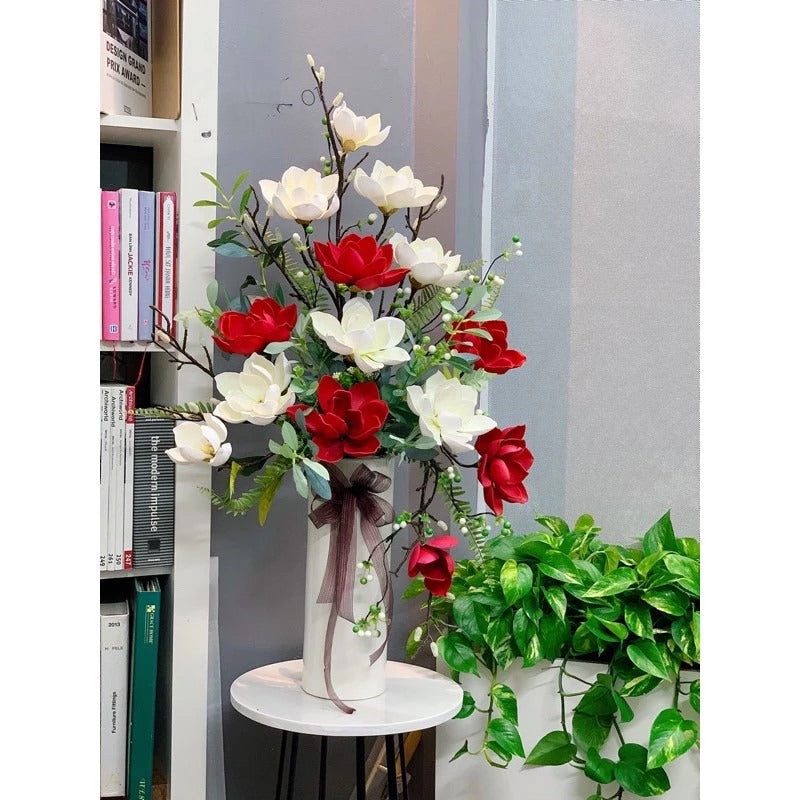 Real-Touch White Magnolia Arrangement