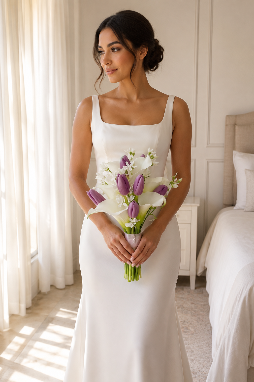 EternalBloom Elegant Faux Bridal Bouquets | High-End Custom Handmade Wedding Flowers for Brides & Bridesmaids