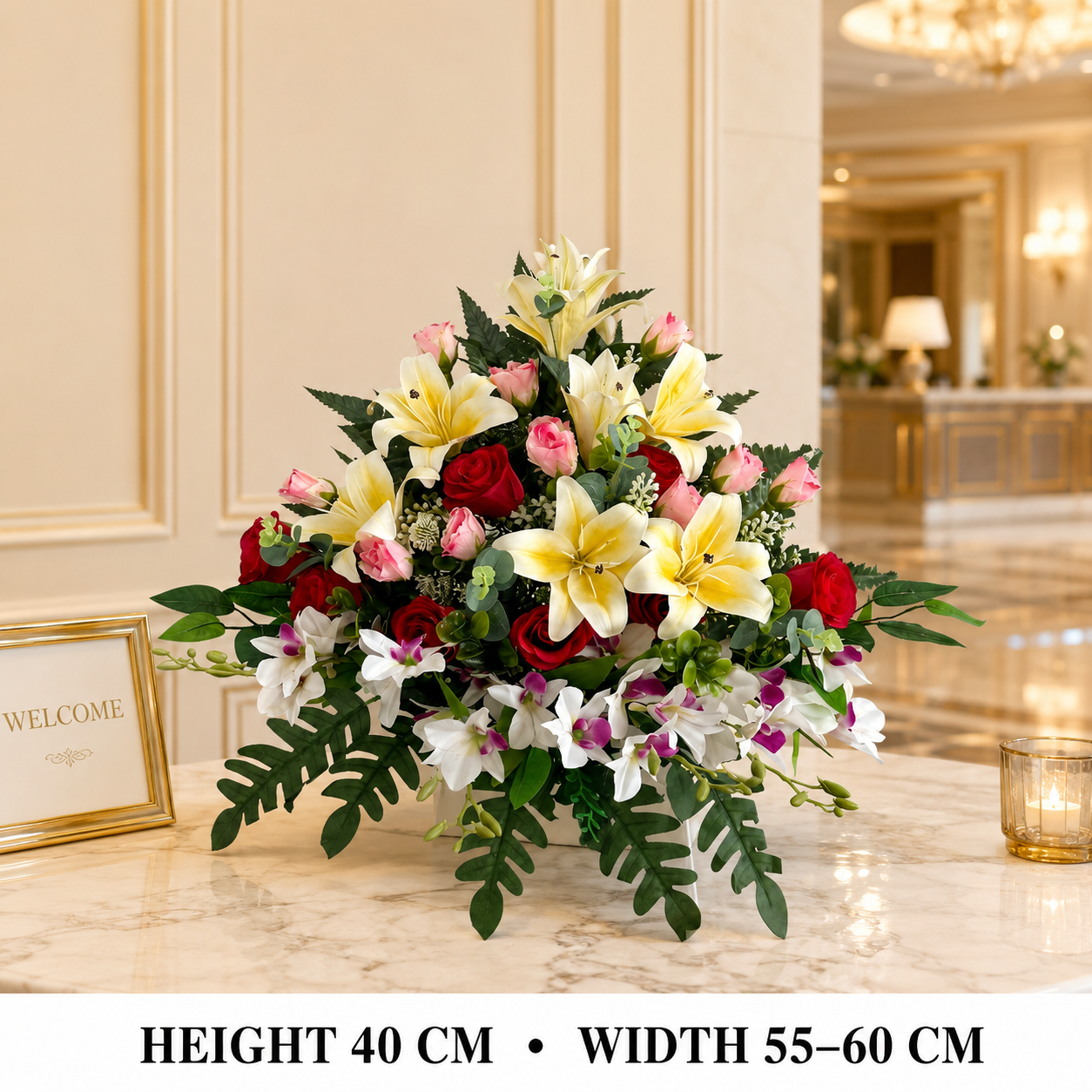 Pre-Arranged Luxury Silk Floral Basket Collection