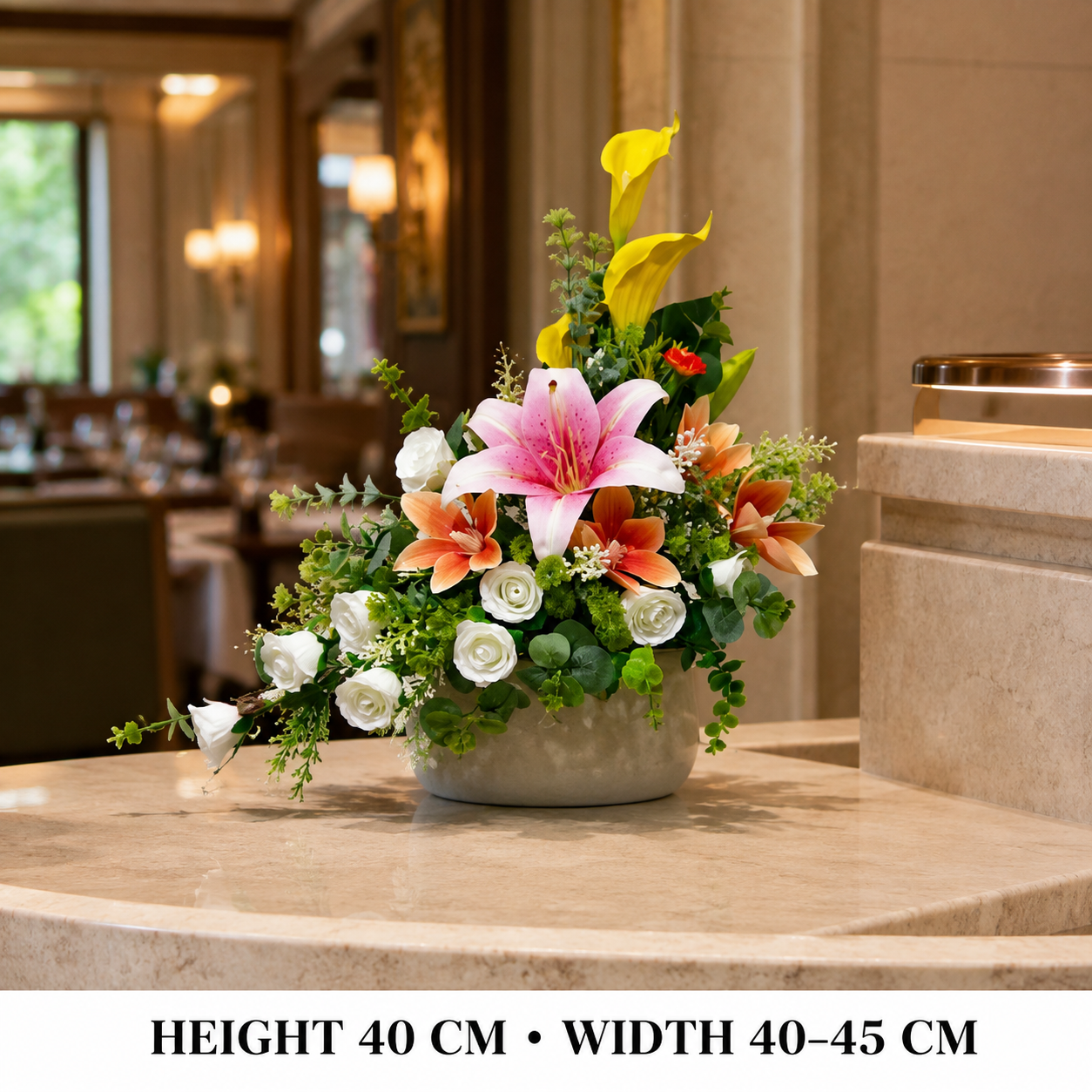 Pre-Arranged Luxury Silk Floral Basket Collection