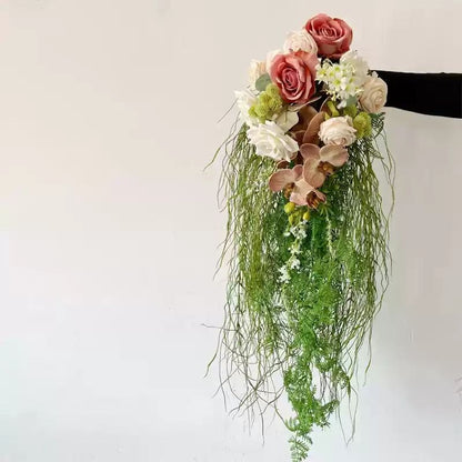 Premium Burgundy & Dark Red Bridal Bouquet Collection | Luxury Handmade Silk Rose Wedding Flowers (Multi-Style Deep Red Series)- Part 2