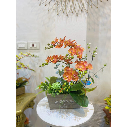 Real-Touch Mini Phalaenopsis Orchid Potted Plant | EternalBloom