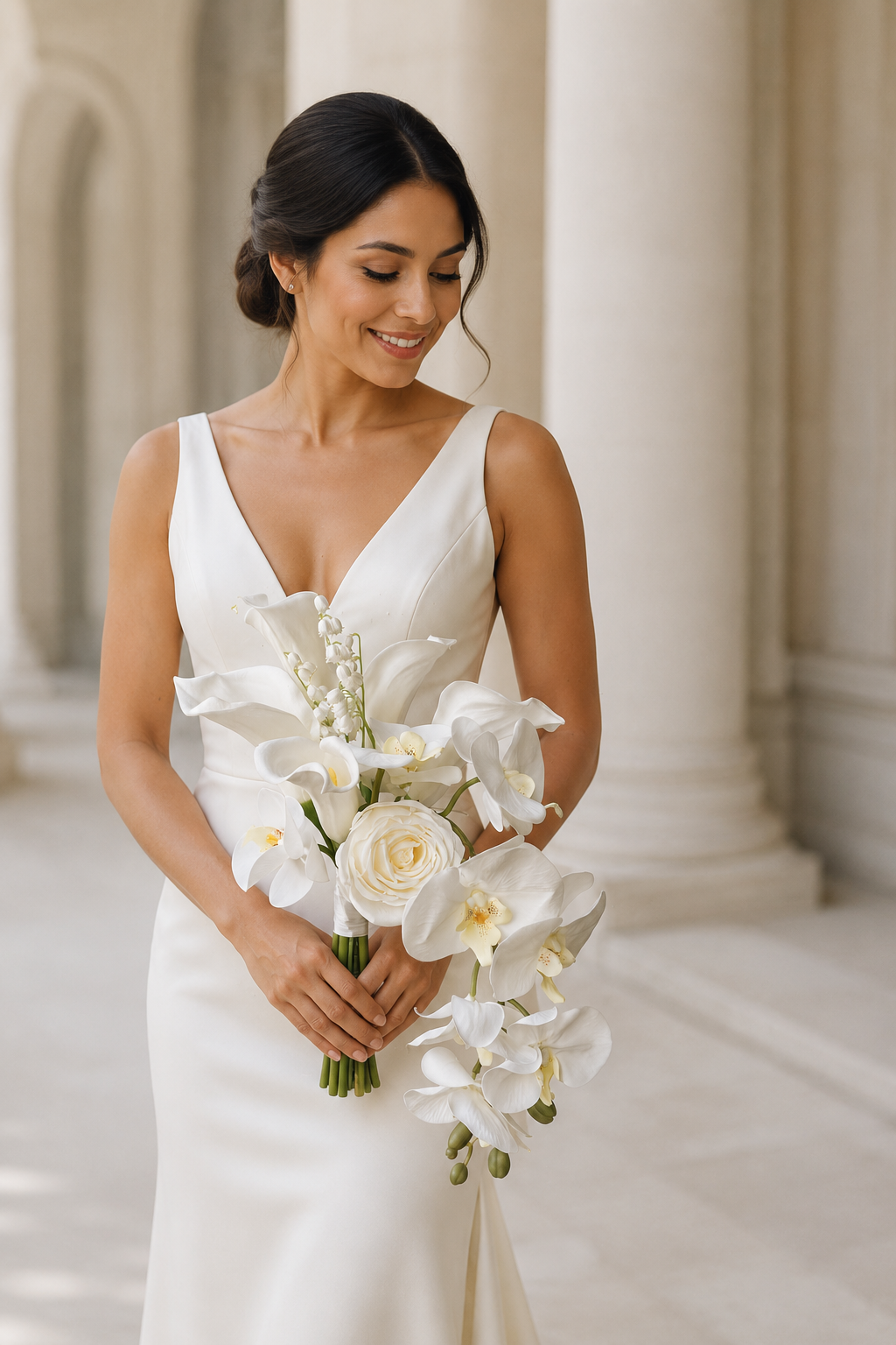 EternalBloom Elegant Faux Bridal Bouquets | High-End Custom Handmade Wedding Flowers for Brides & Bridesmaids