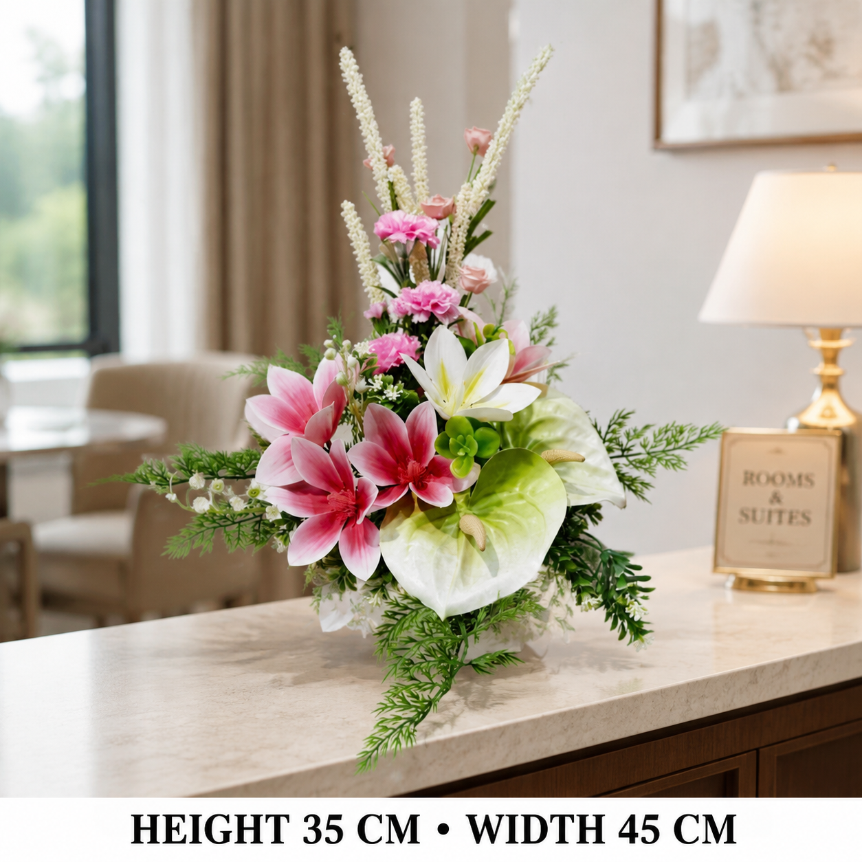 Pre-Arranged Luxury Silk Floral Basket Collection