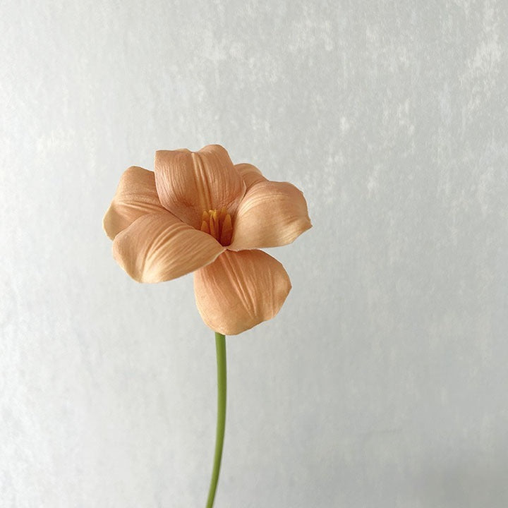 Real-Touch Open Bloom PU Tulip Stem