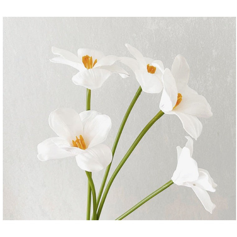 Real-Touch Open Bloom PU Tulip Stem