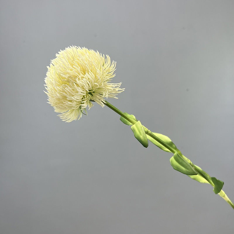 Japanese Green Ball Carnation Silk Flower Stem