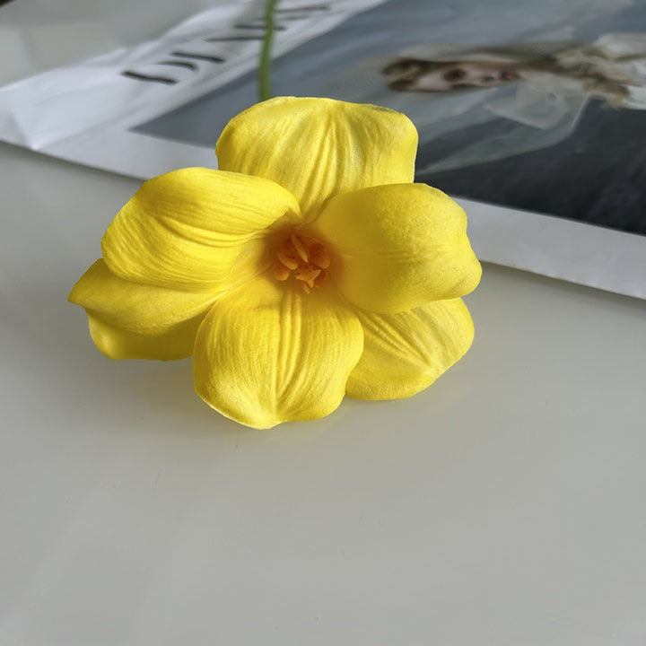 Real-Touch Open Bloom PU Tulip Stem