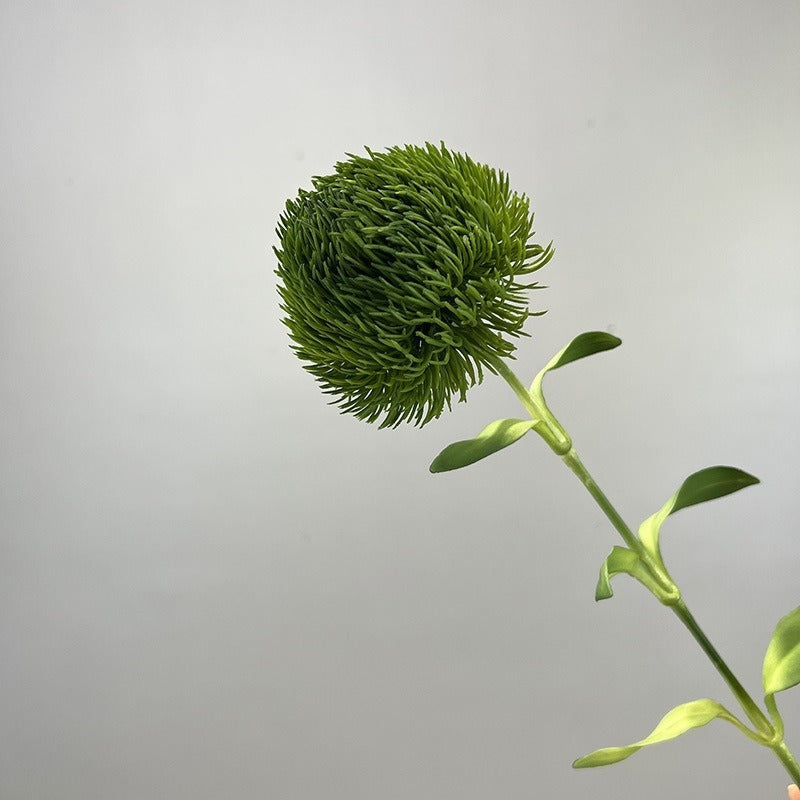 Japanese Green Ball Carnation Silk Flower Stem