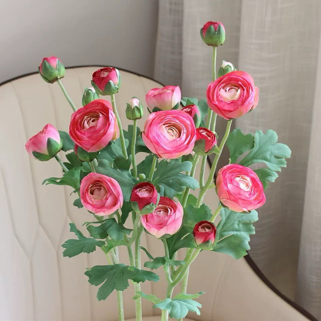 Premium Silk Ranunculus Flower Stem| EternalBloom