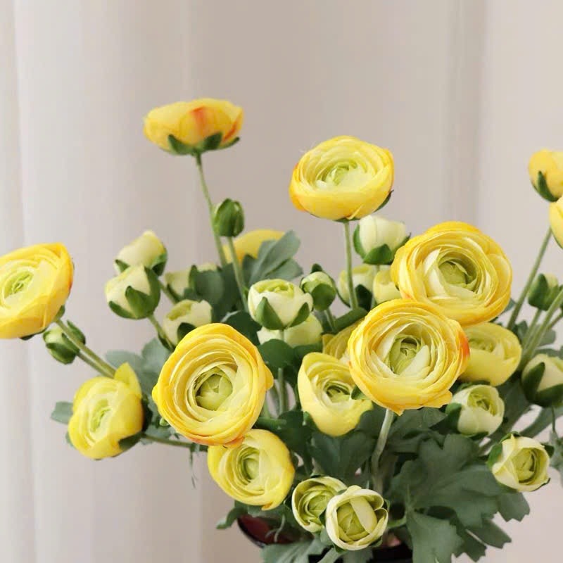 Premium Silk Ranunculus Flower Stem| EternalBloom