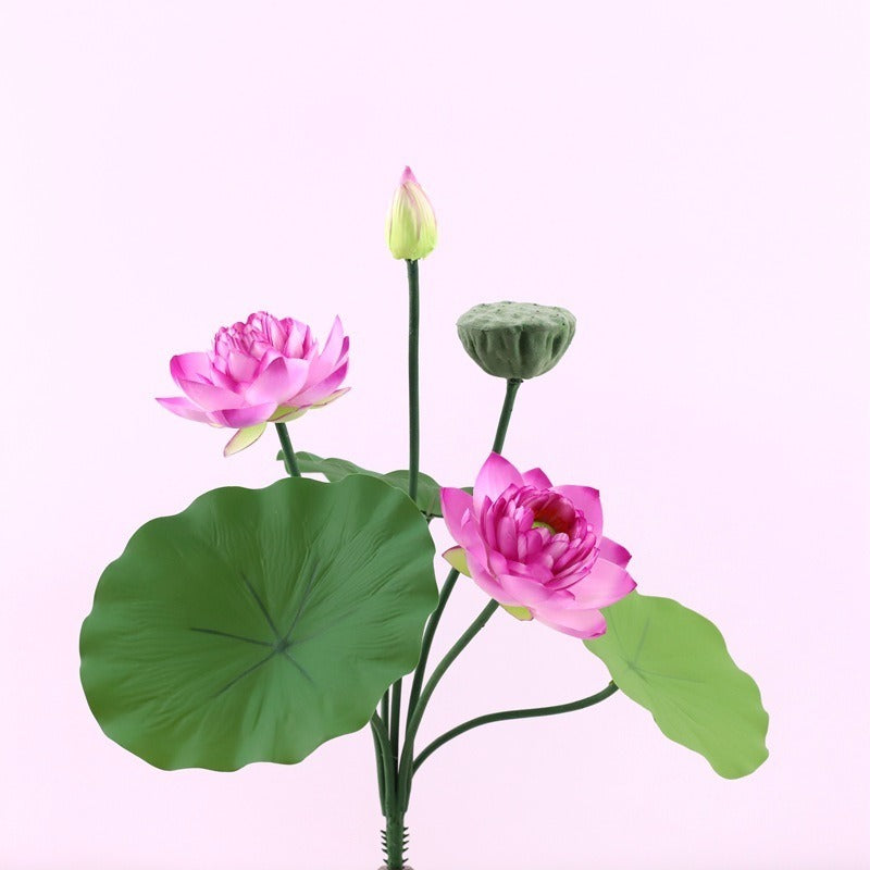 Lifelike Silk Lotus Flowers & Real-Touch Faux Lotus Pods |EternalBloom