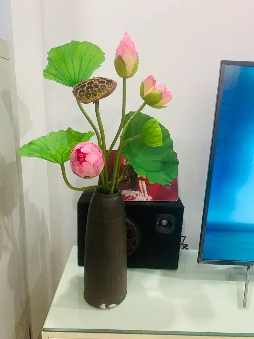 Lifelike Silk Lotus Flowers & Real-Touch Faux Lotus Pods |EternalBloom