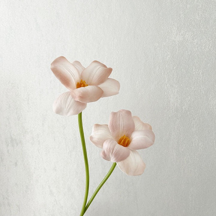 Real-Touch Open Bloom PU Tulip Stem