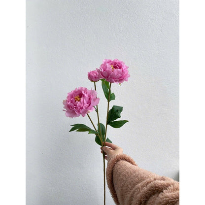 Lifelike Double Peony Silk Flower Stem | EternalBloom
