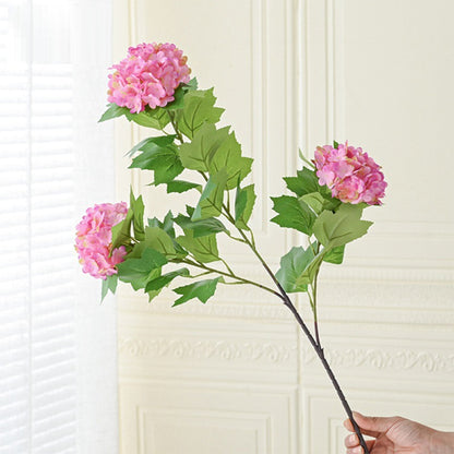 Real-Touch 3-Head Silk Hydrangea Flower Spray