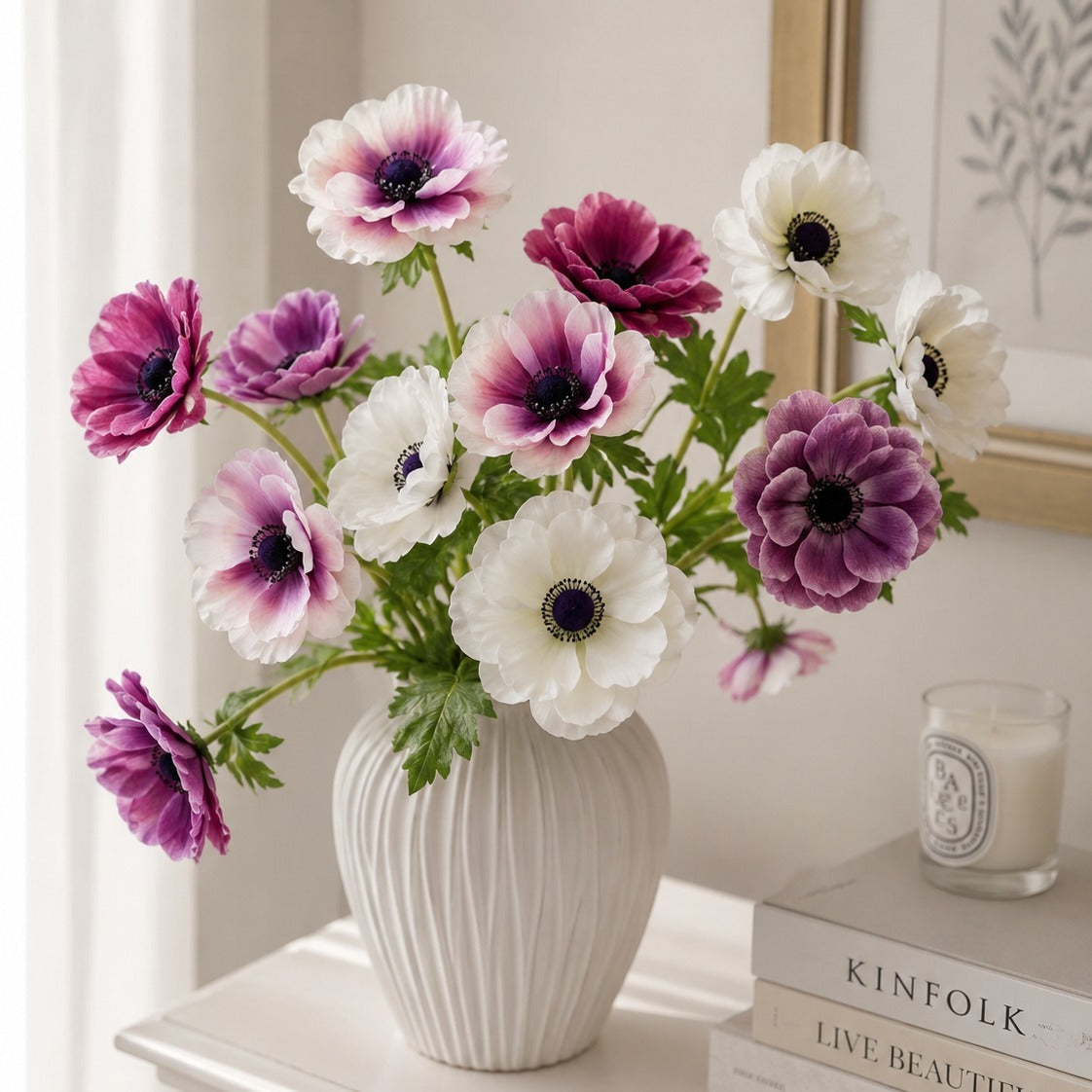 Lifelike Silk Anemone Flower Stem | EternalBloom