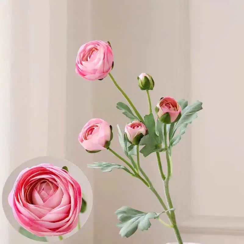 Premium Silk Ranunculus Flower Stem| EternalBloom
